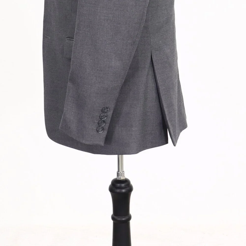 Alfani 40S Gray Solid 2-Button Sport Coat Blazer Jacket W029